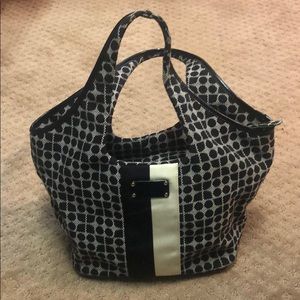 Kate spade black and white purse